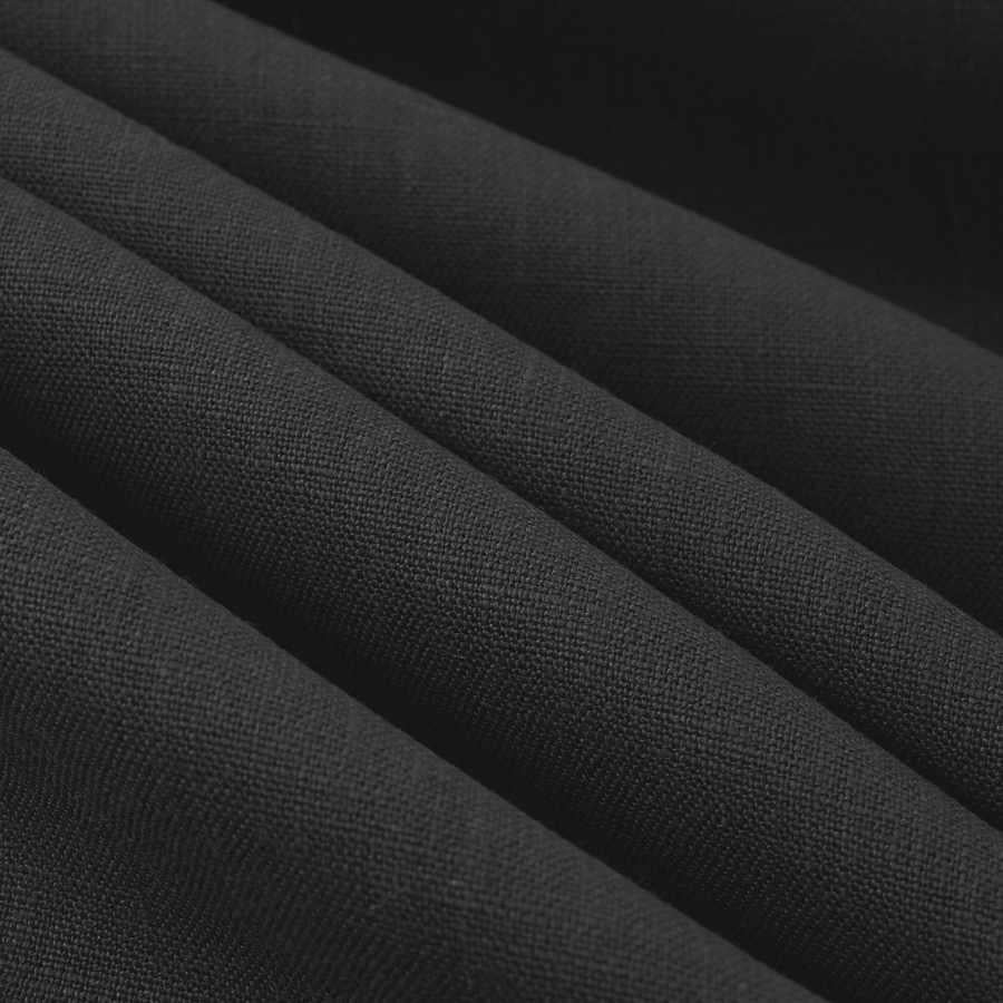 Graphite Linen Drapery Sample