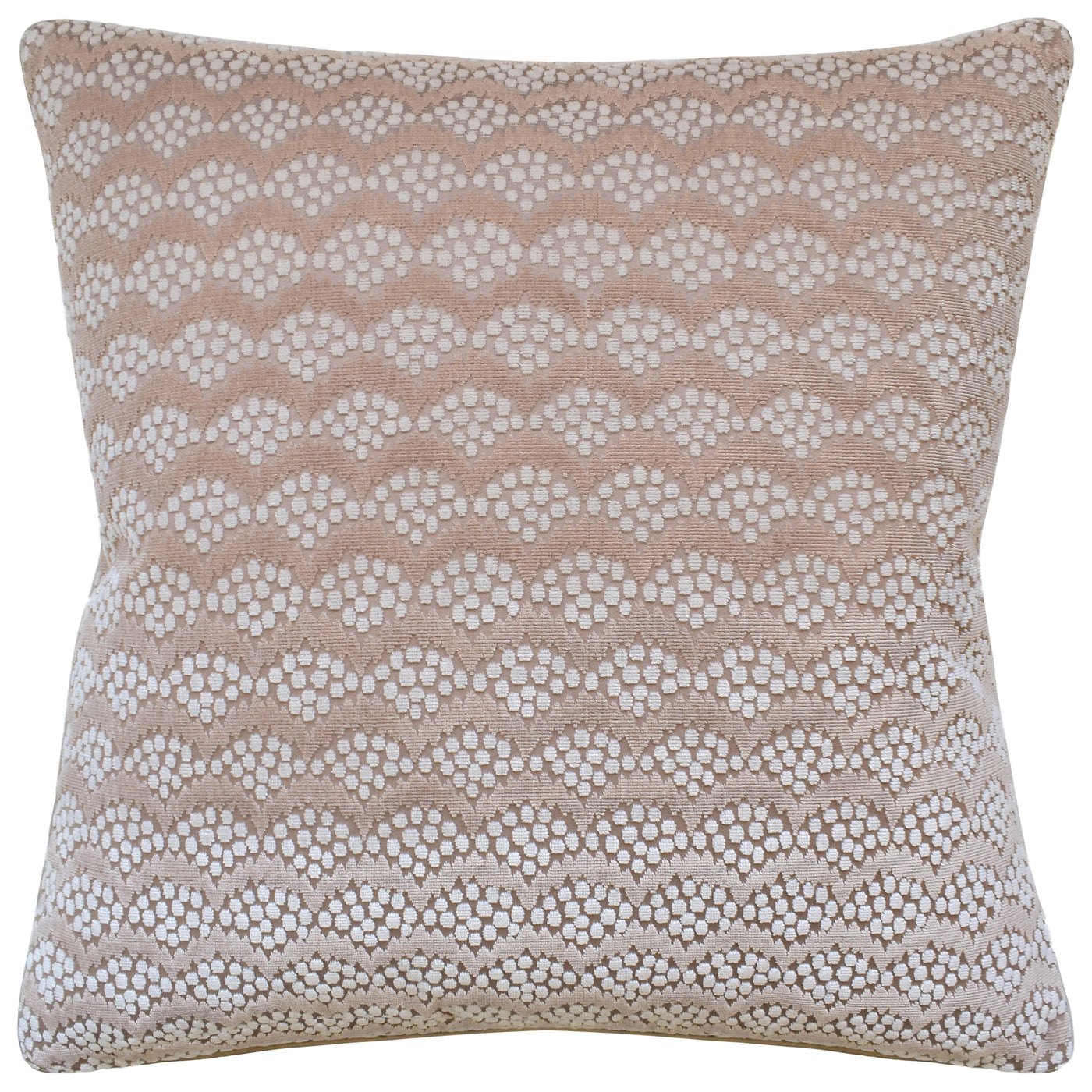 Pollen Cut Velvet Pillow in Soft Clay