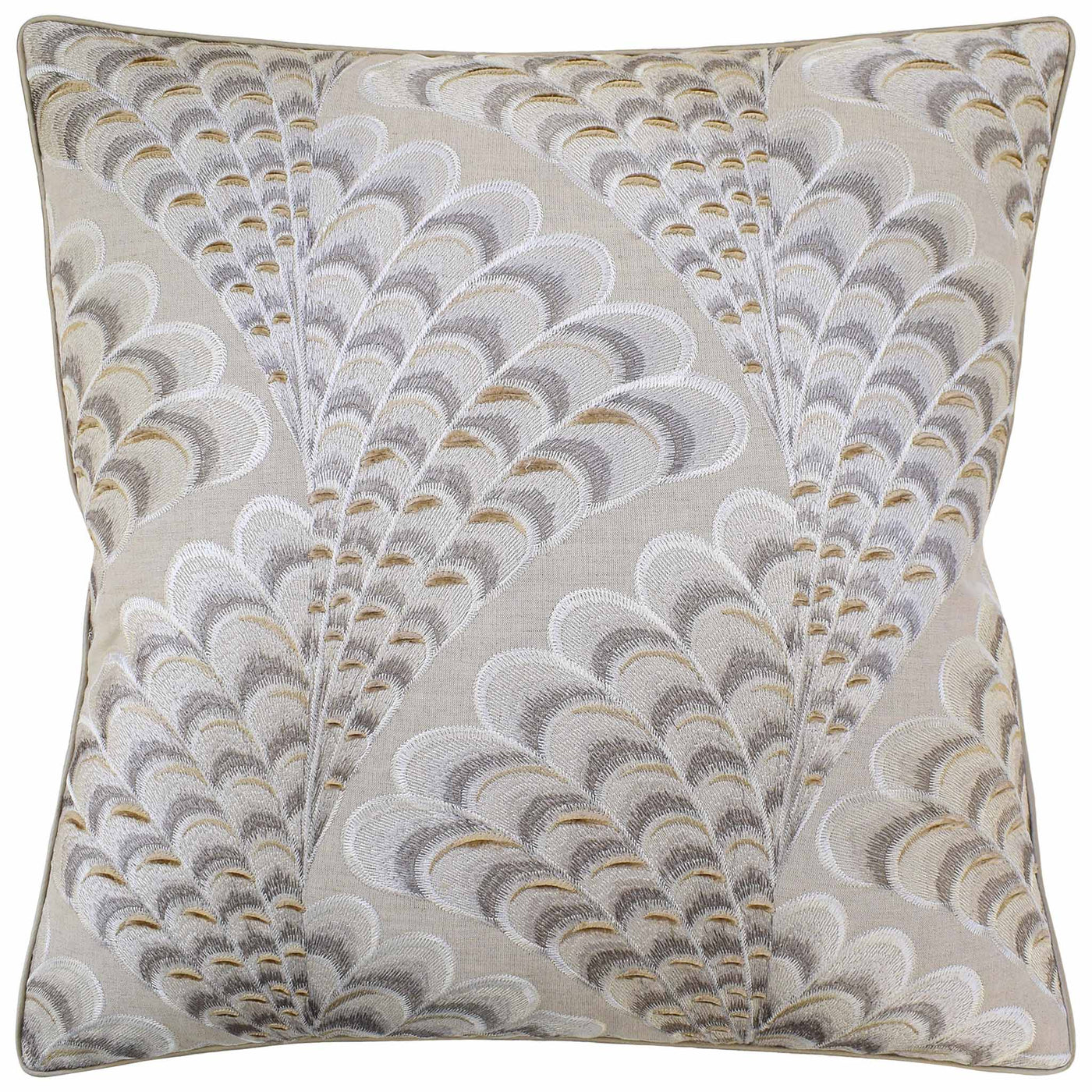 Vintage Peacock pillow in Plume