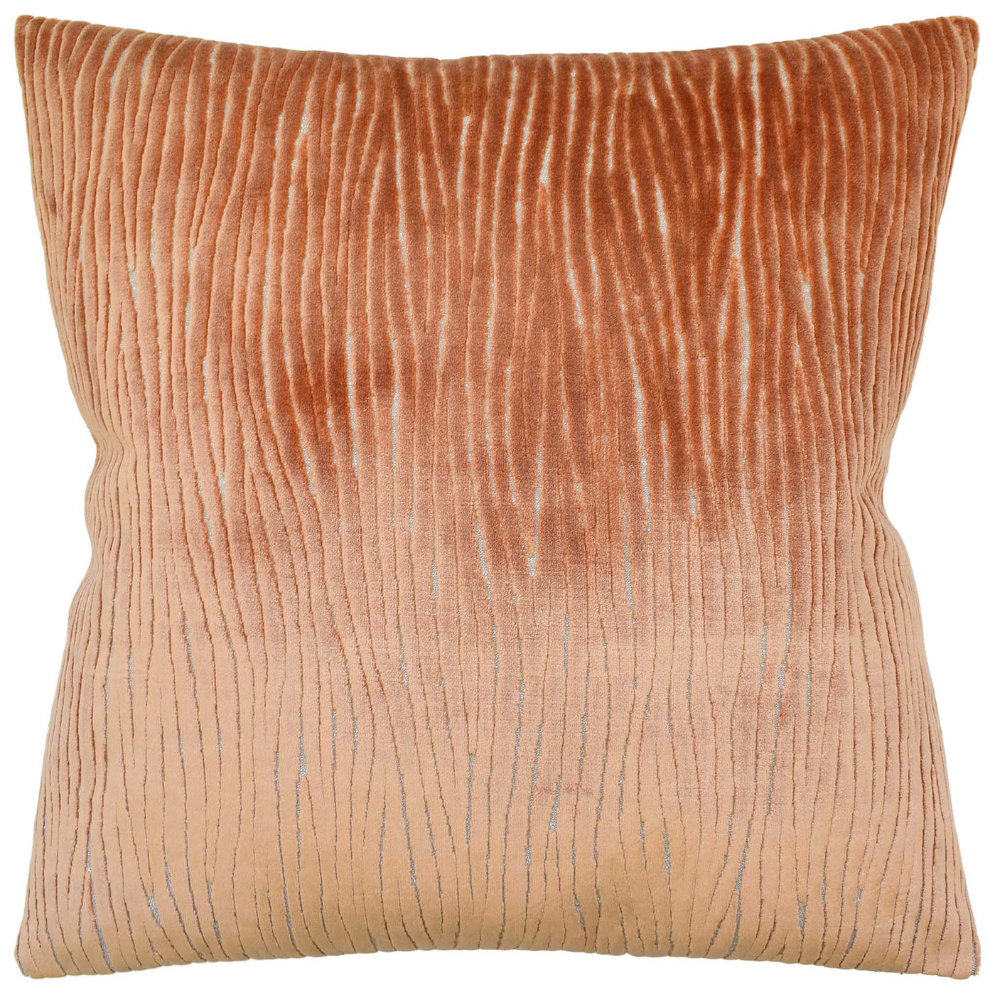 Wave Motion Pillow in Terracotta