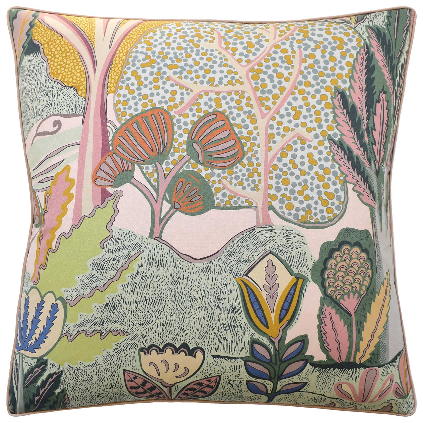 Albero Pillow in Apricot/Ginger