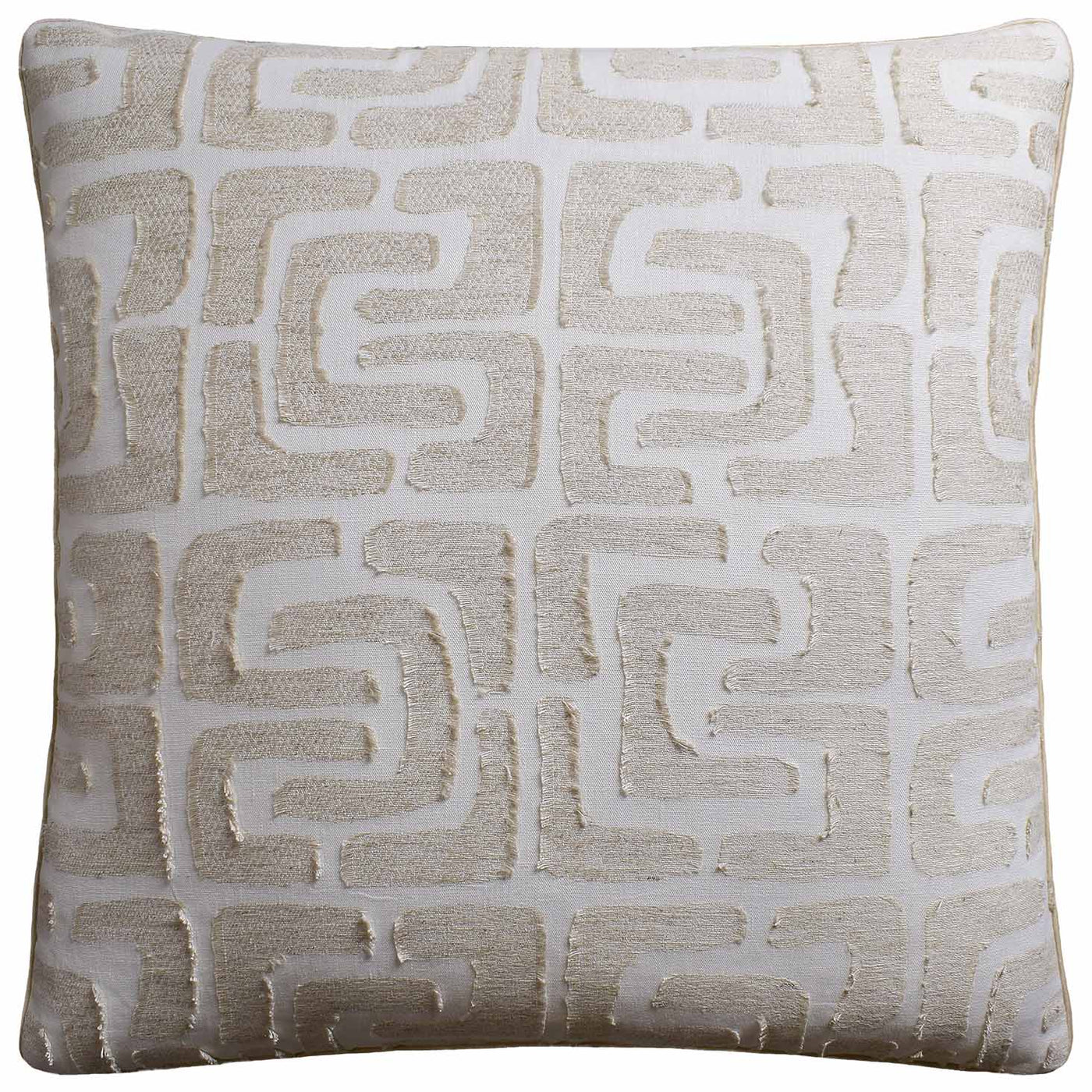 Oui Fringe pillow in Muslin