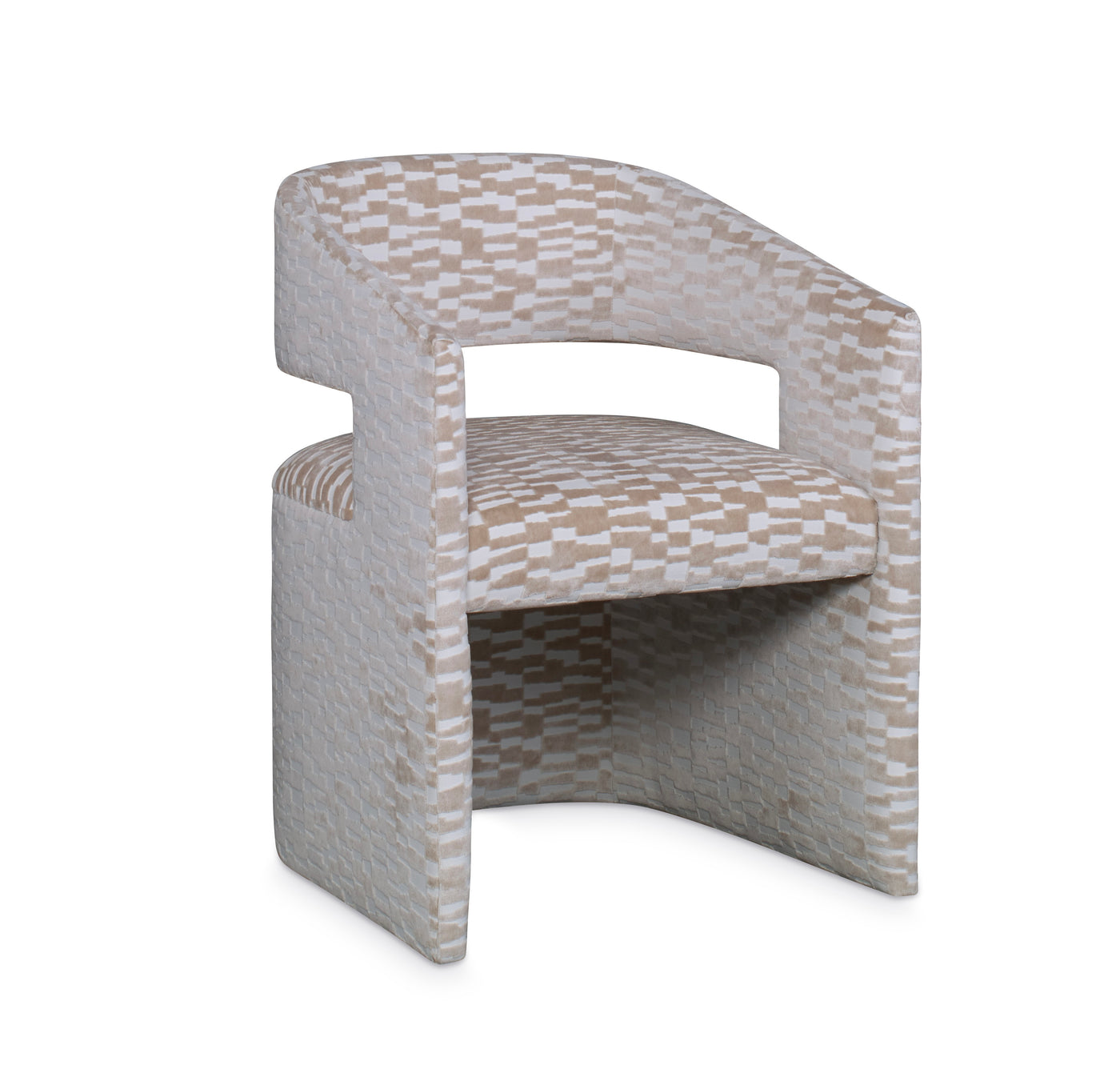 Presley Game Chair in Latte Velvet