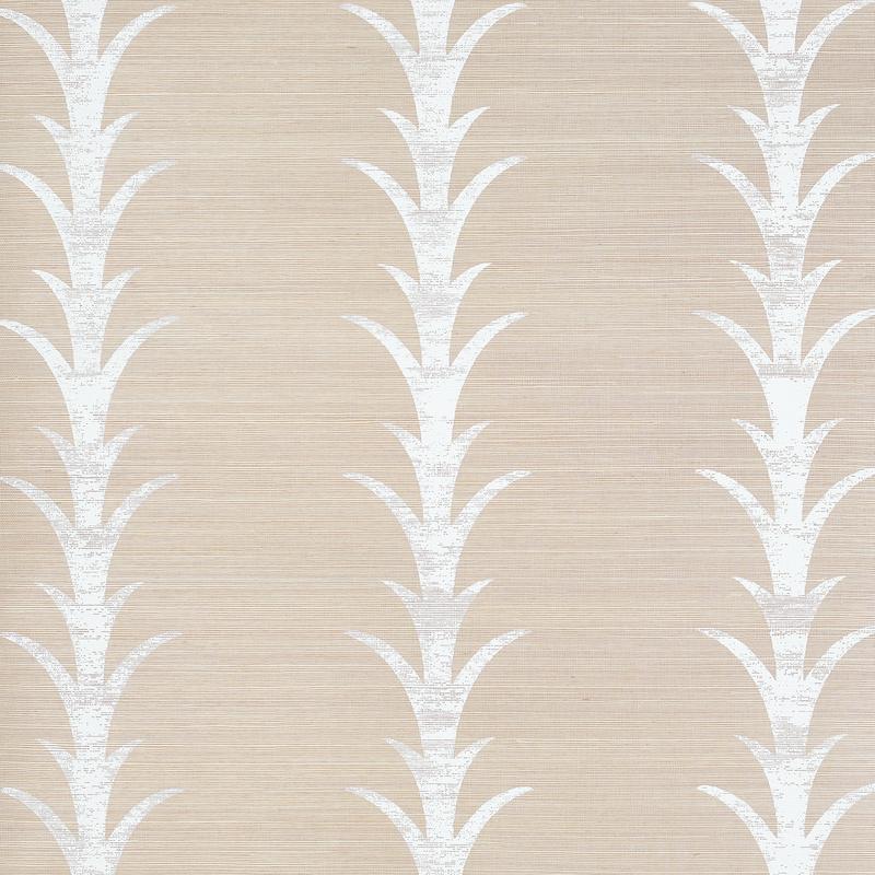 Acanthus Stripe Sisal in Fog & Chalk Sample