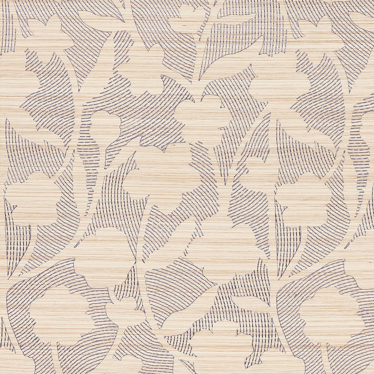 Kantha Embroidered Flower Sisal in Carbon
