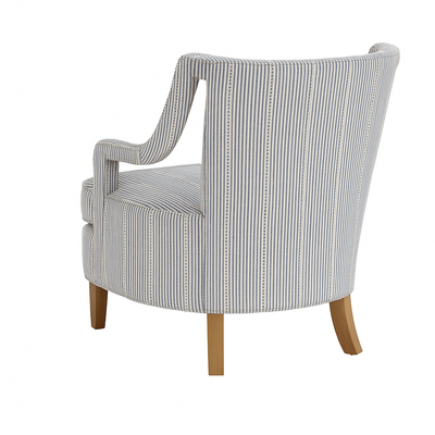 Aero Lounge Chair in Blue Ticking Stripe