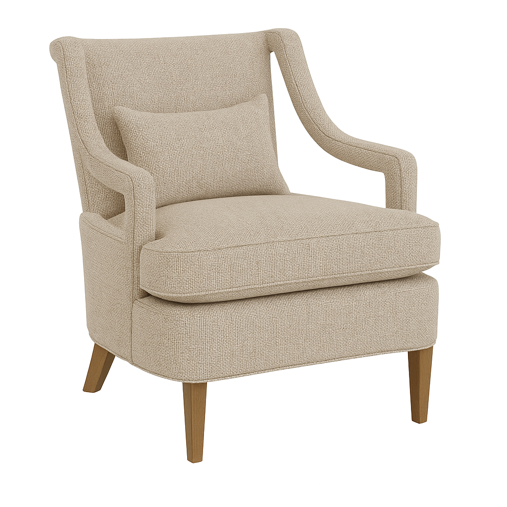 Aero Lounge Chair in Hemp Tweed