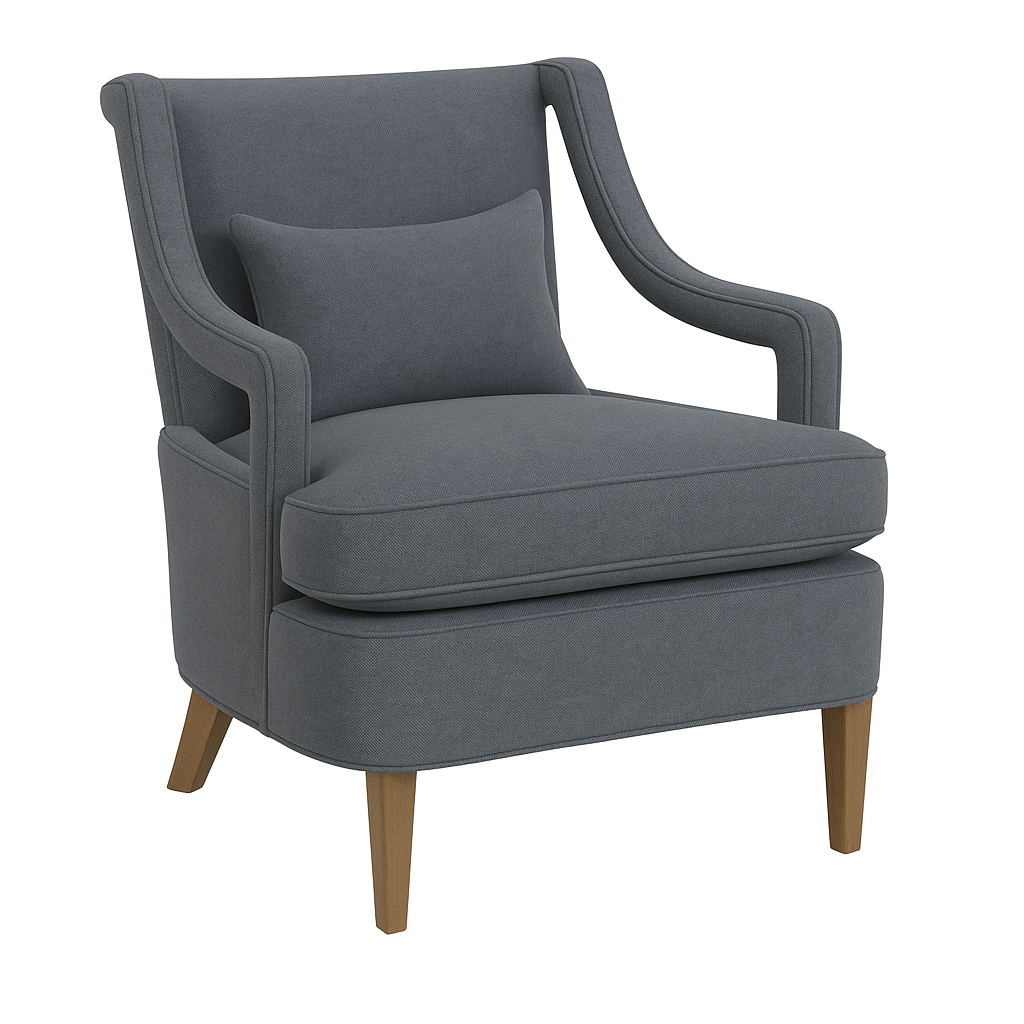 Aero Lounge Chair in Mist Velvet