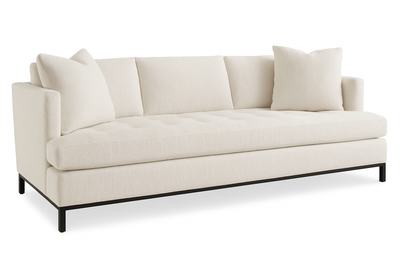 Alexander Sofa in Sherpa White