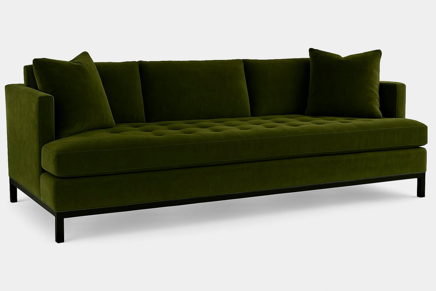 Alexander Sofa in Moss Velvet