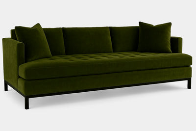 Alexander Sofa in Moss Velvet