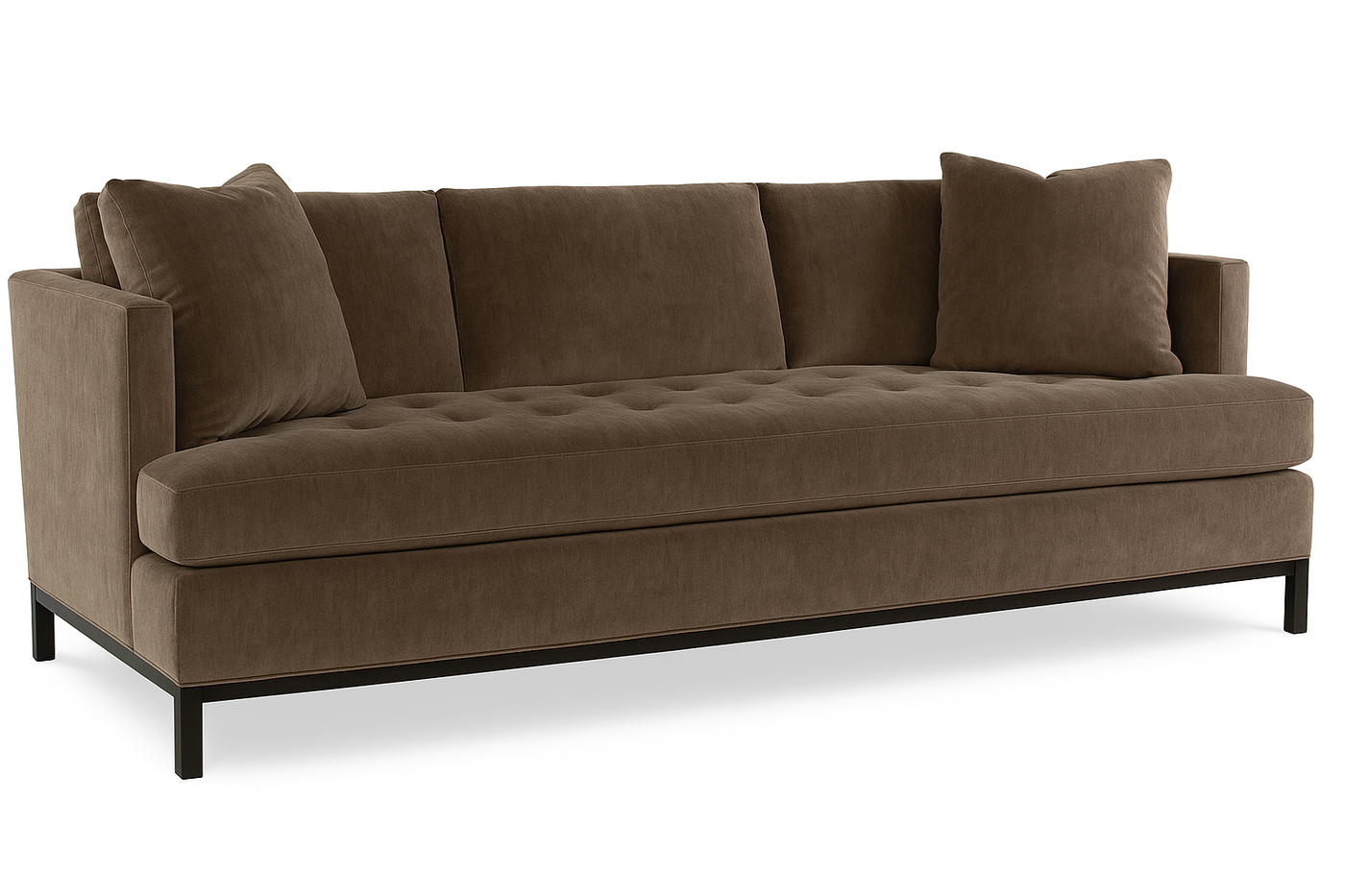 Alexander Sofa in Taupe Mohair