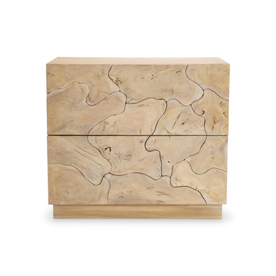 Calvera Nightstand in Bleached Teak