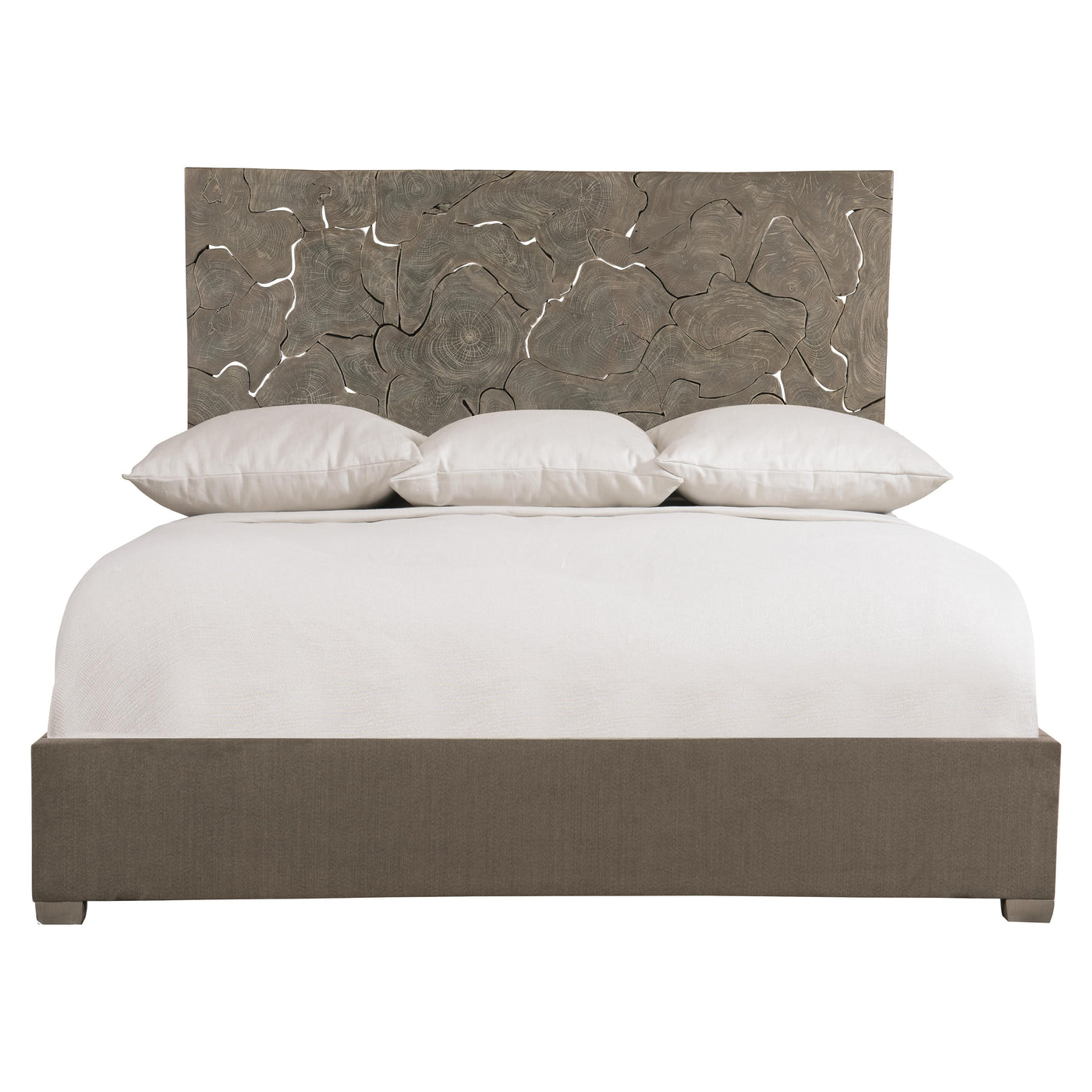 Calvera Teak Upholstered King Bed