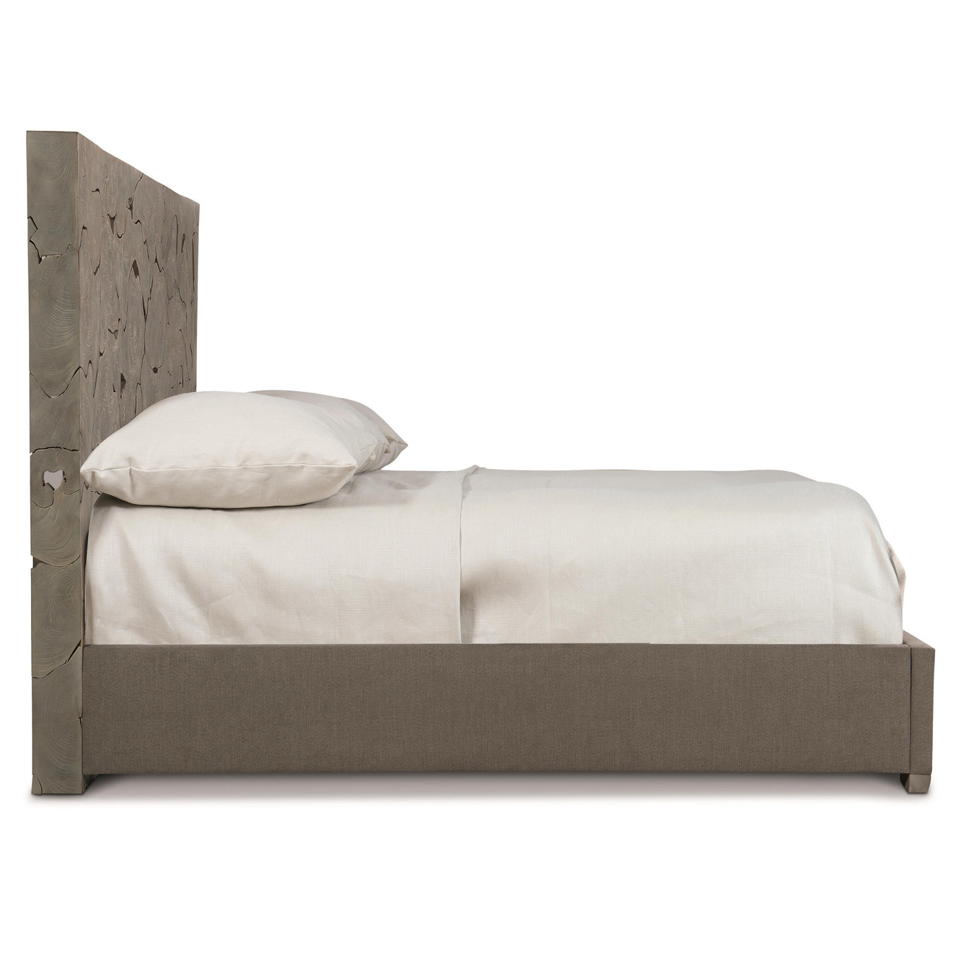 Calvera Teak Upholstered King Bed
