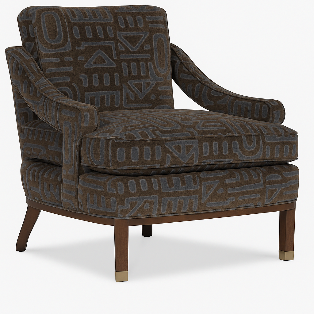 Cheshire Chair in Maze Velvet