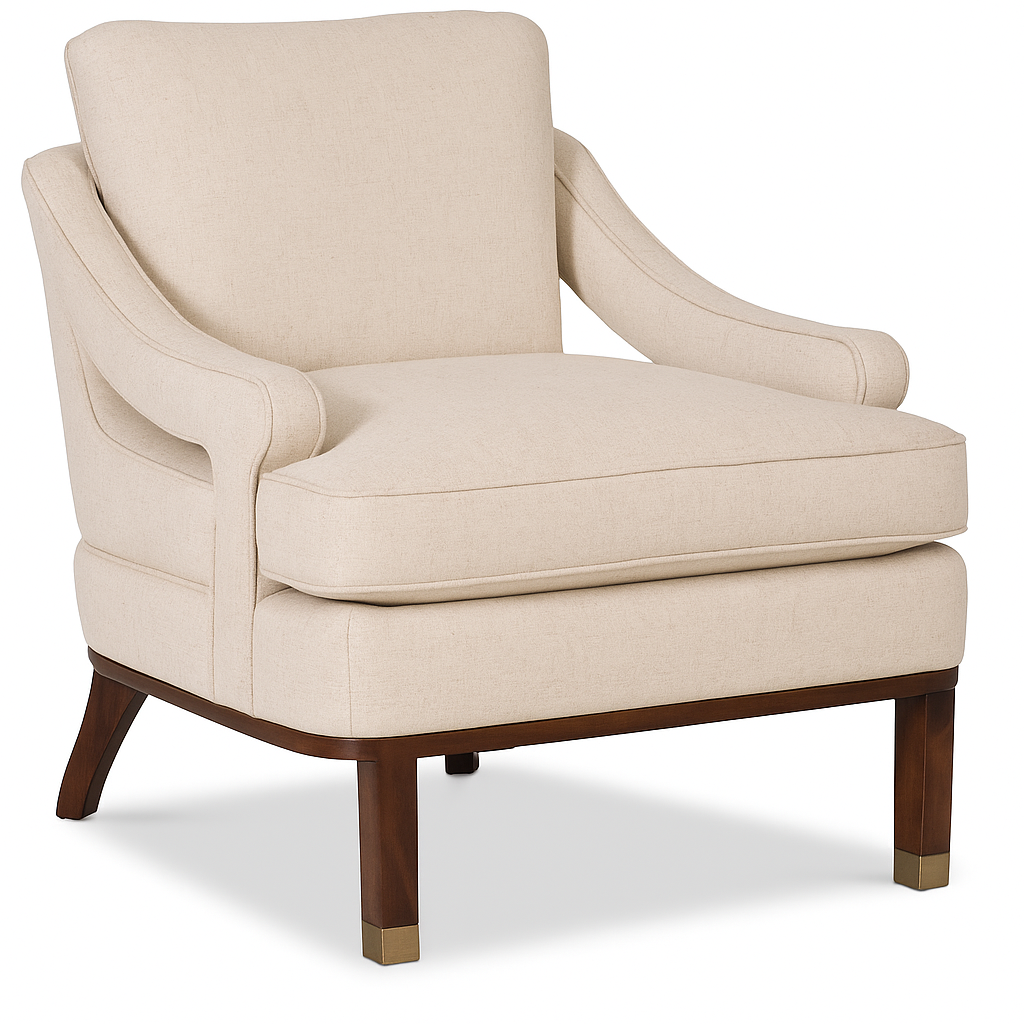 Cheshire Chair in Canvas Tan Tweed