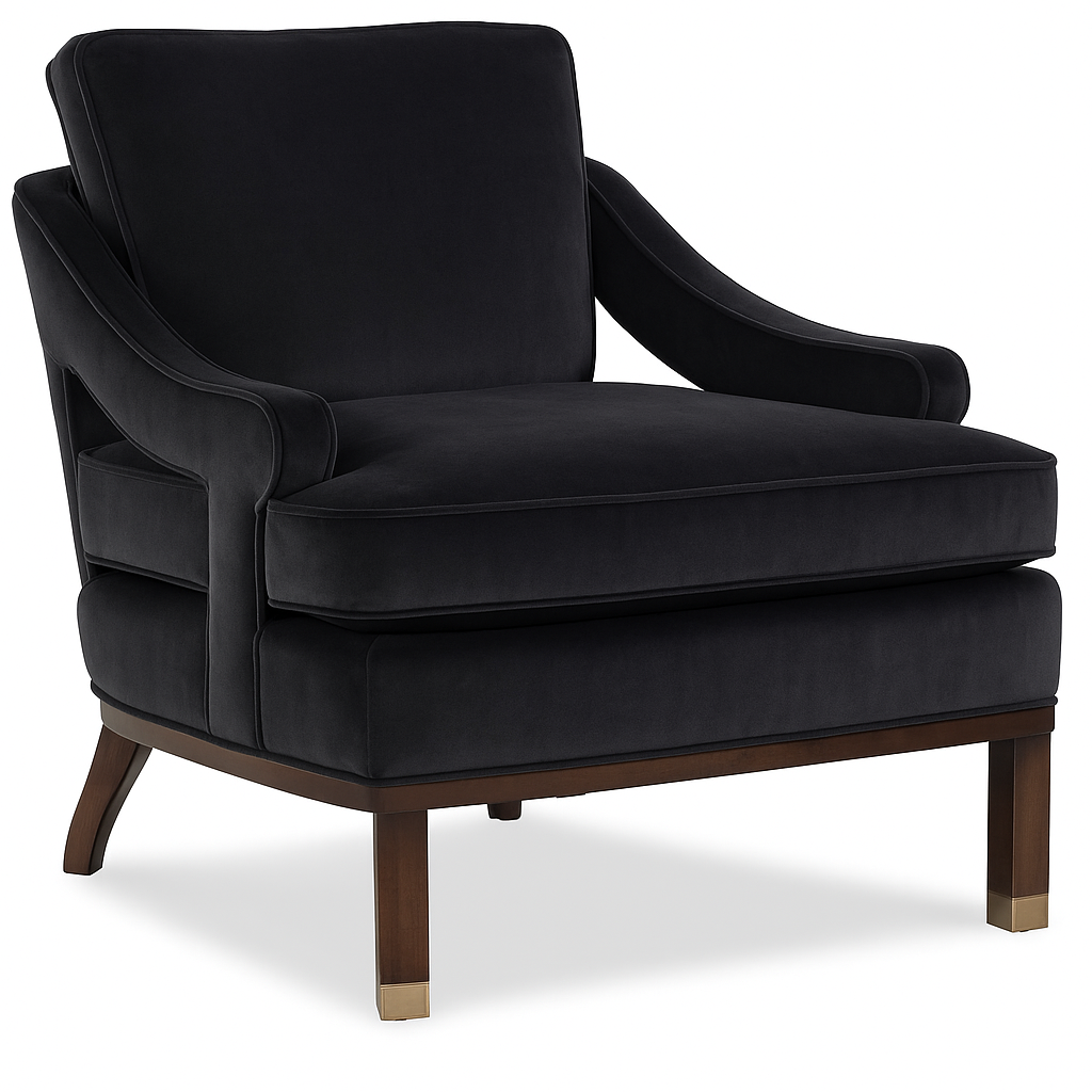 Cheshire Chair in Stone Velvet