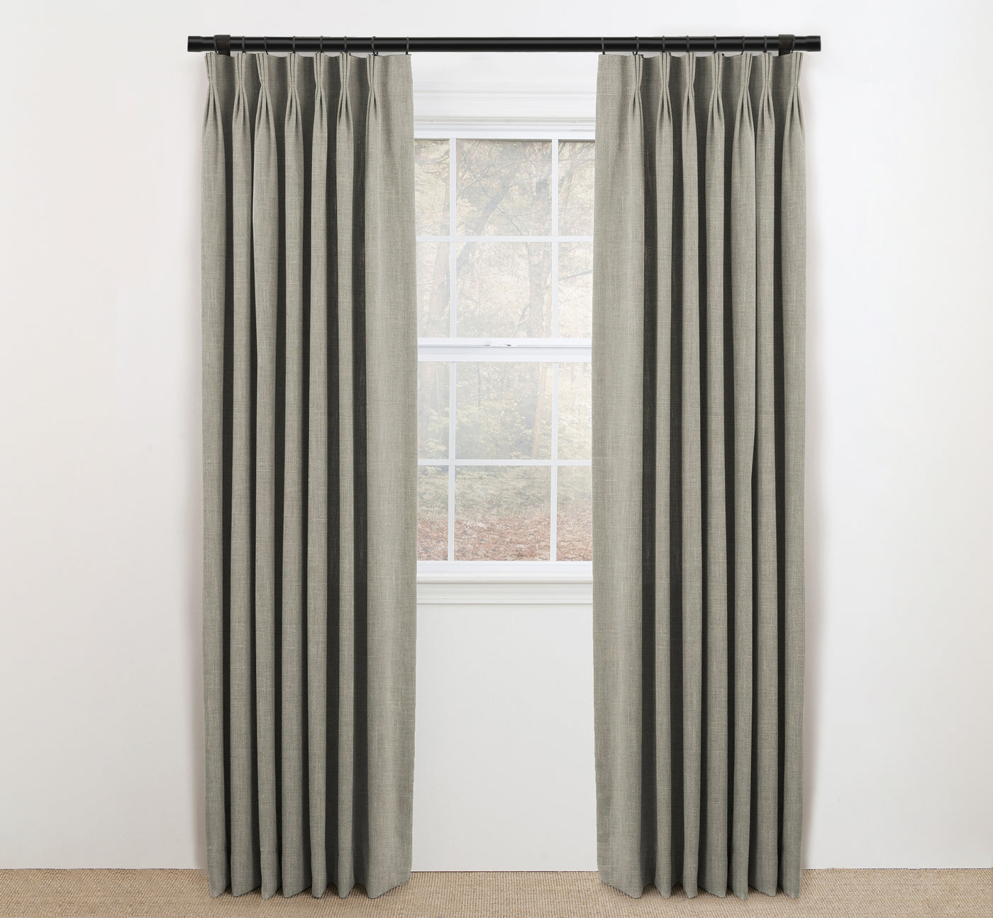 Plain Linen Fabric Drapery Panels