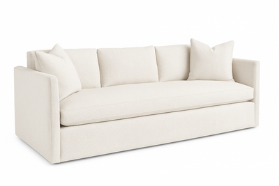 Ellison Sofa in Sherpa White