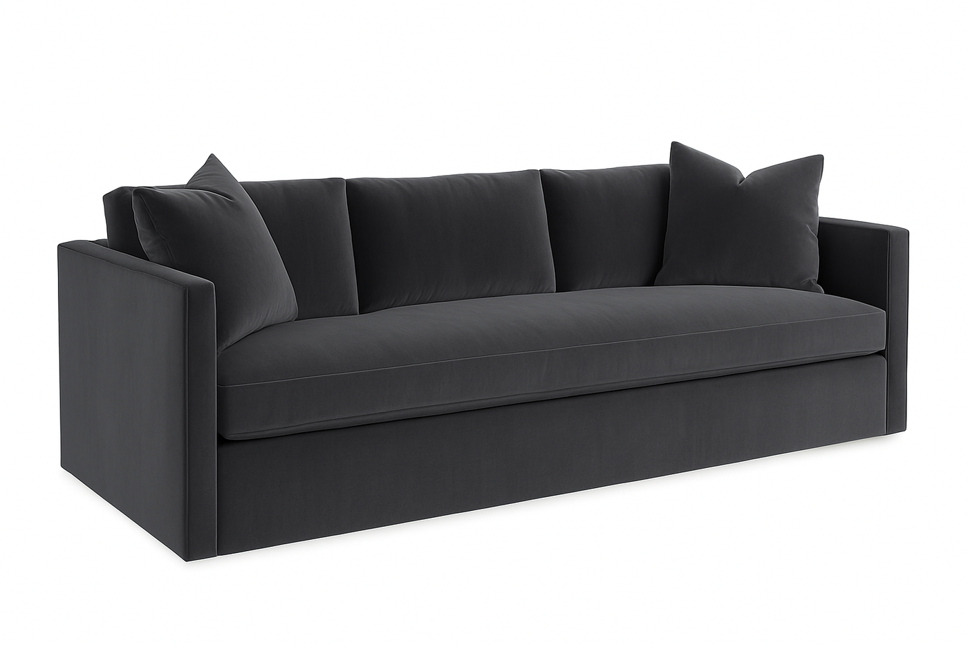 Ellison Sofa in Stone Velvet