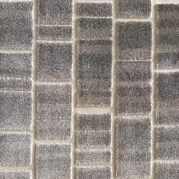 Milo Club Chair in Grey Block Velvet