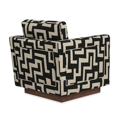Harrison Swivel Chair in Black Zee
