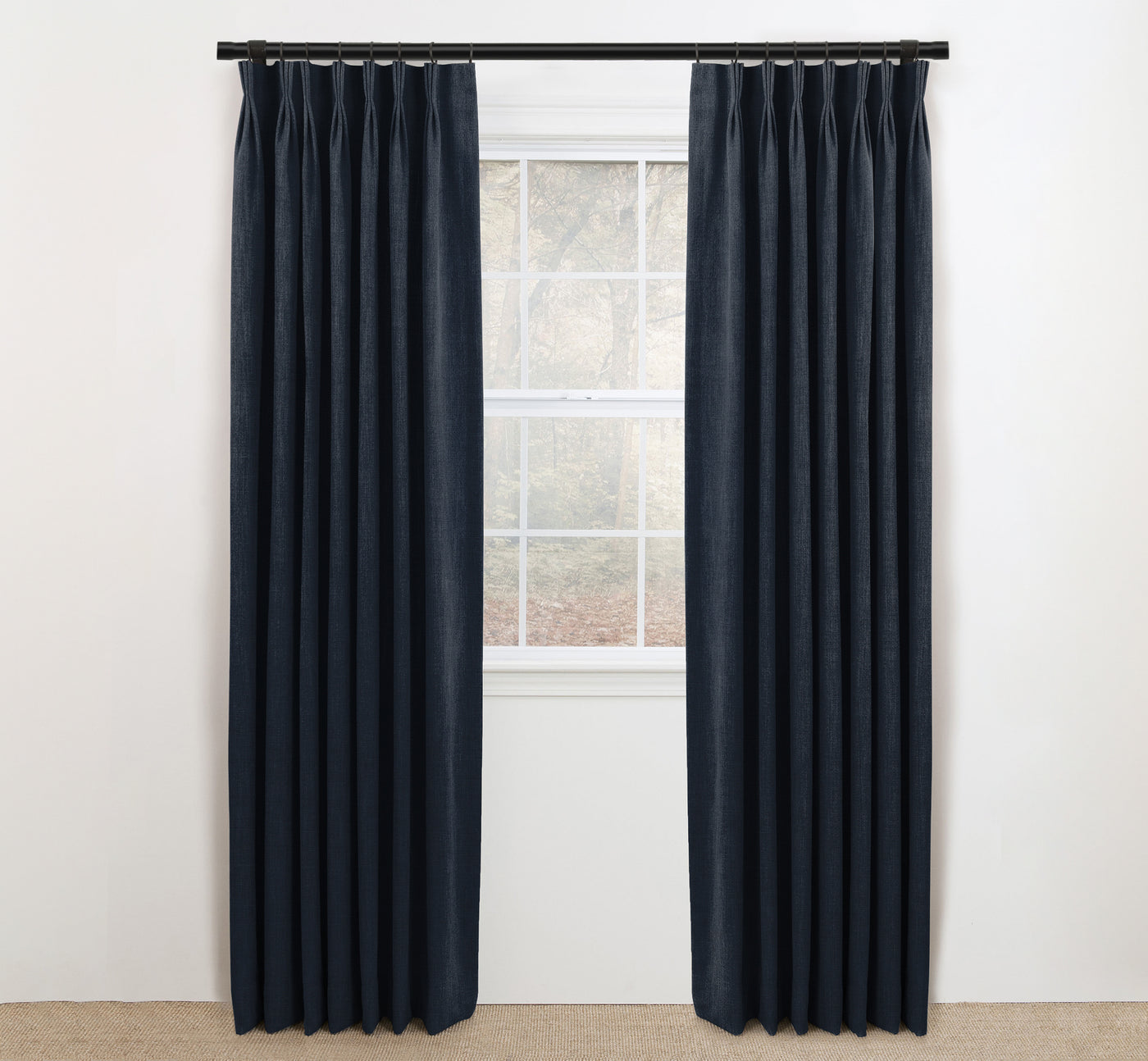 Plain Linen Fabric Drapery Panels