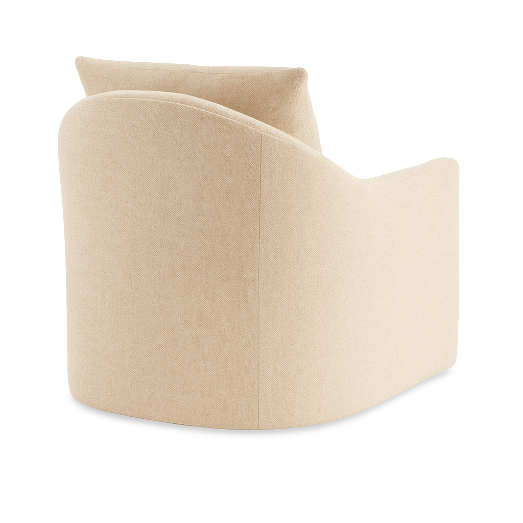 Ivy Swivel Chair in Canvas Tan Tweed