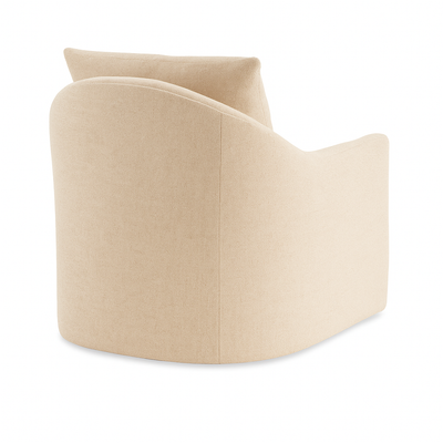 Ivy Swivel Chair in Canvas Tan Tweed