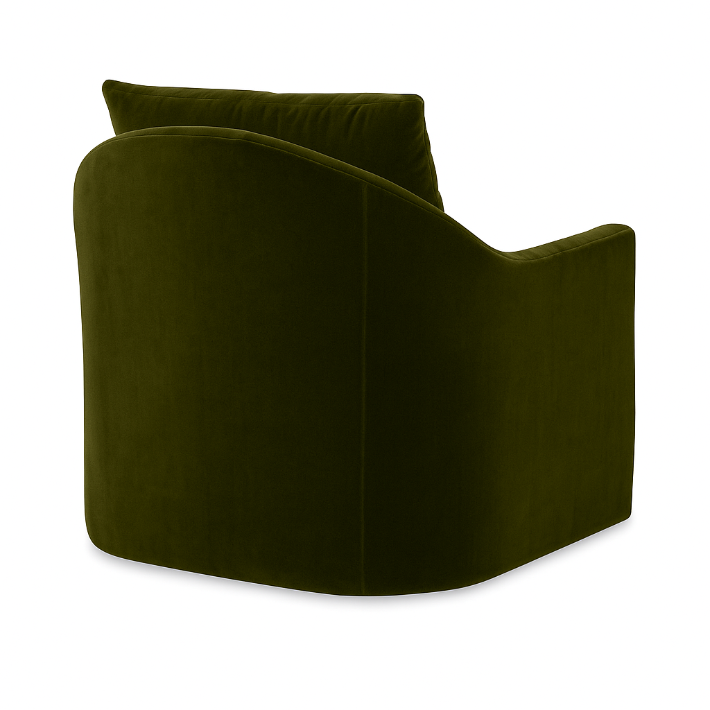 Ivy Swivel Chair in Fern Velvet