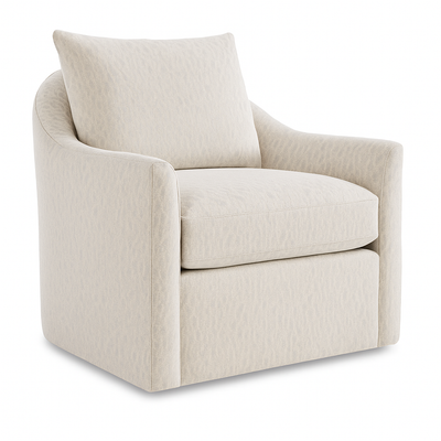 Ivy Swivel Chair in Silver Back
