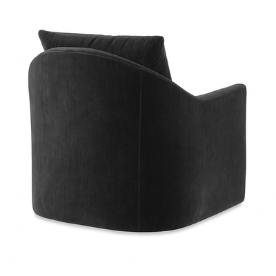 Ivy Swivel Chair in Stone Velvet