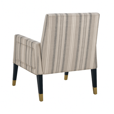 Kora Lounge Chair in Beige Stripe