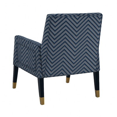 Kora Lounge Chair in Marine Chevron