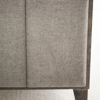 Lidia Panel Bed in Charcoal