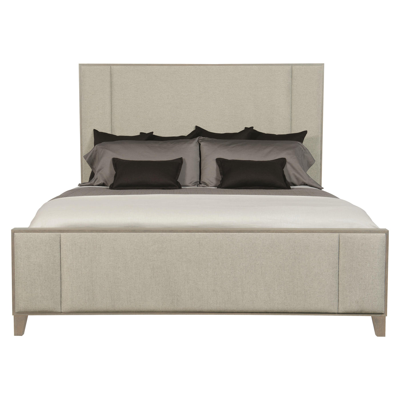 Lidia Panel King Bed In Greige