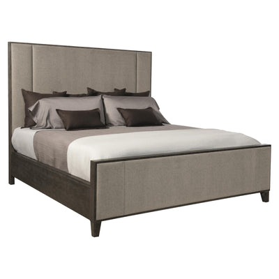 Lidia Panel Bed in Charcoal