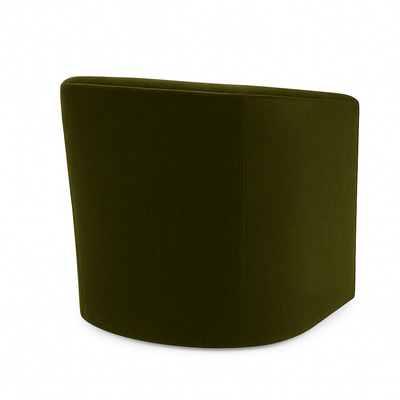 Marlo Swivel Chair in Moss Velvet
