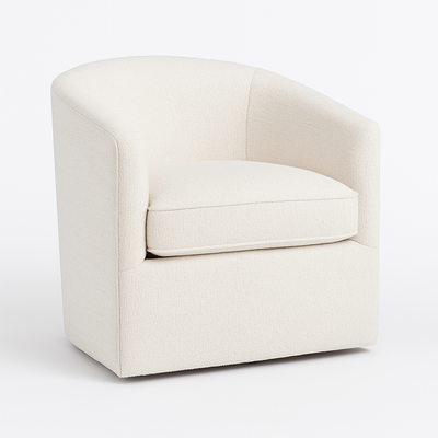 Marlo Swivel Chair in Natural Nub