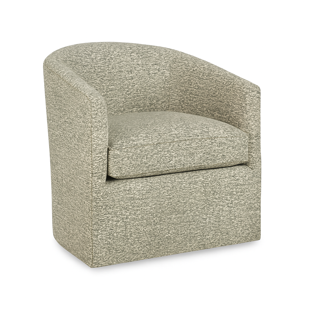 Marlo Swivel Chair in Green Speckle