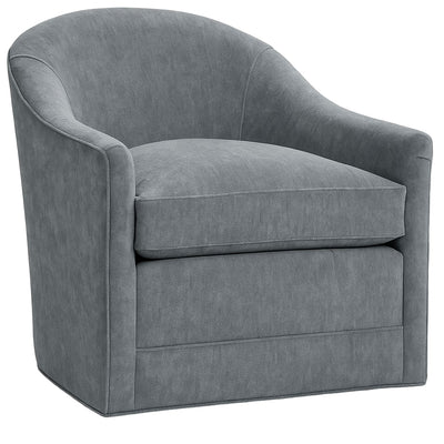 Merrin Tub Swivel Chair in Cacao Mohair