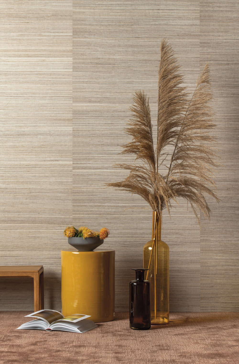 Metallic Strie Wallpaper