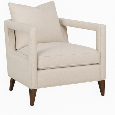 Milo Club Chair in Cream Boucle