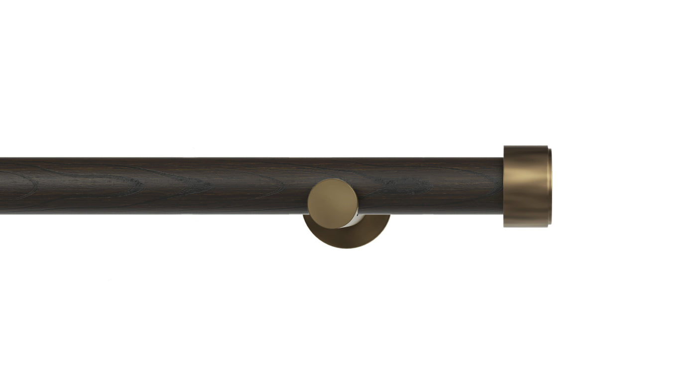 Edge Drapery Set- Mink & Satin Bronze