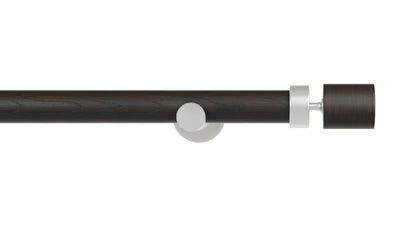 Column Drapery Set- Mink & Satin Nickel