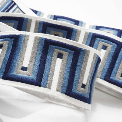 Drapery Panel-Palazzo Blue