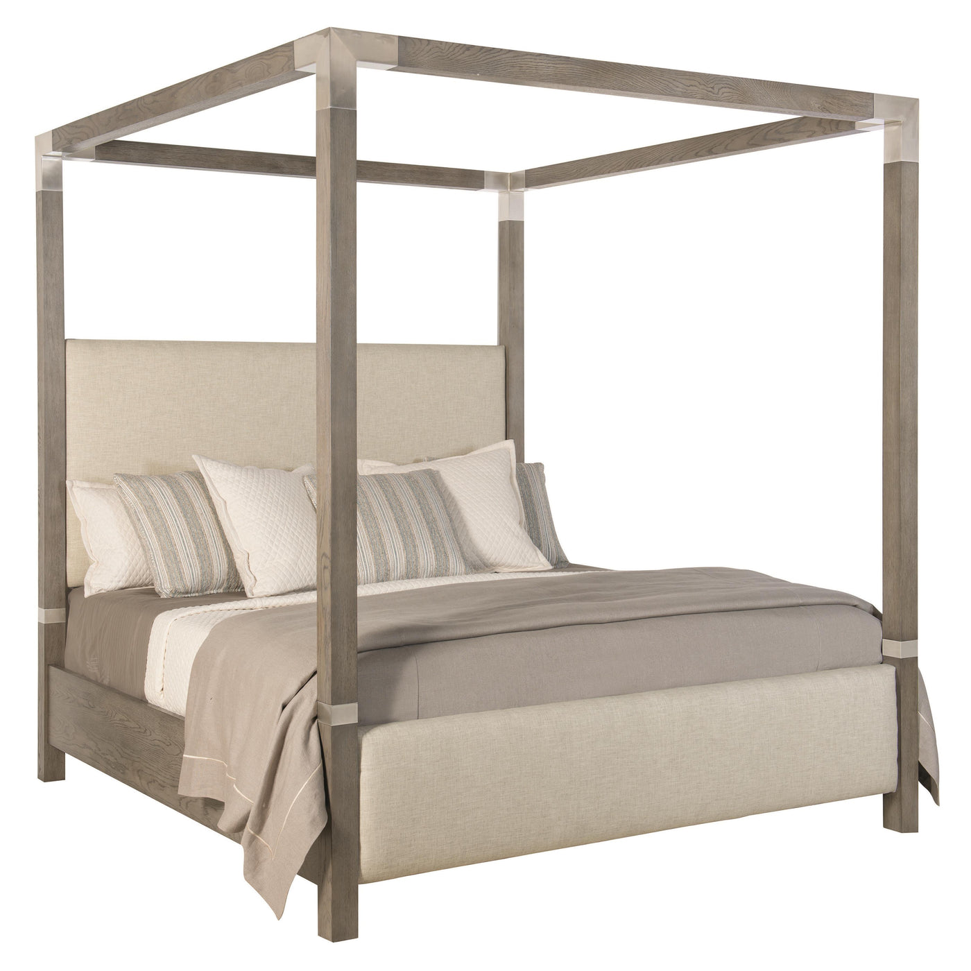 Paula Fabric Canopy King Bed