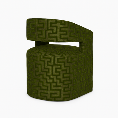 Presley Game Chair in Green Pipeline