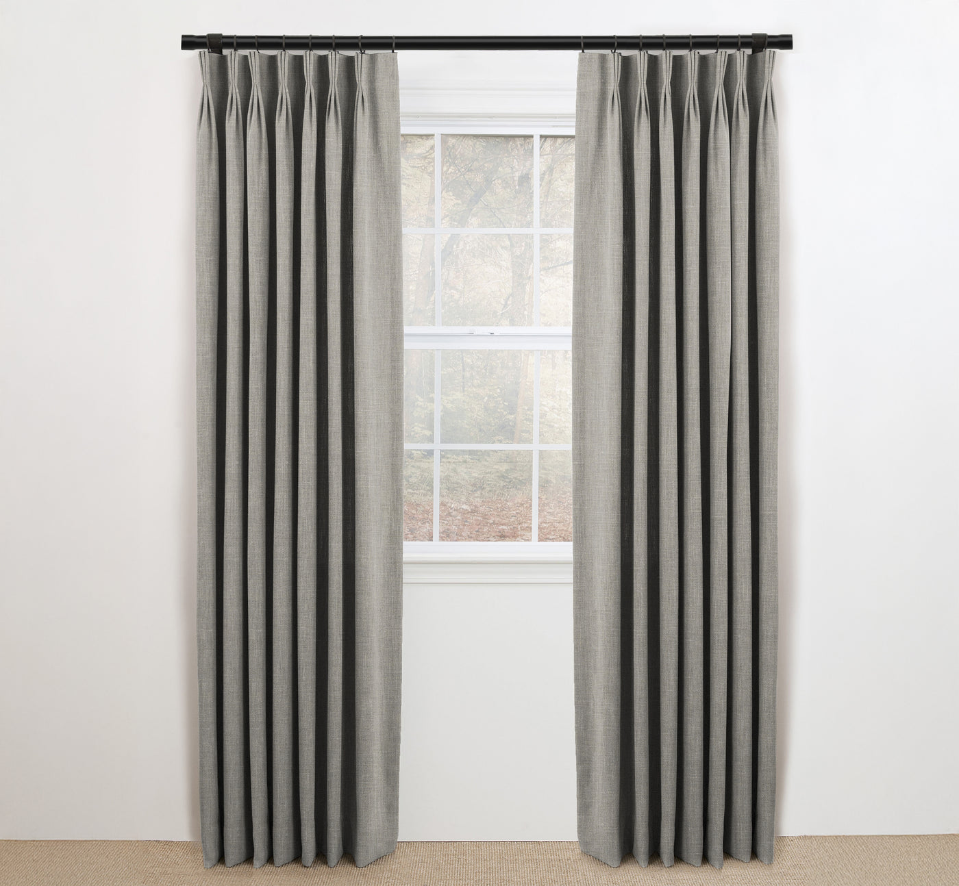 Plain Linen Fabric Drapery Panels